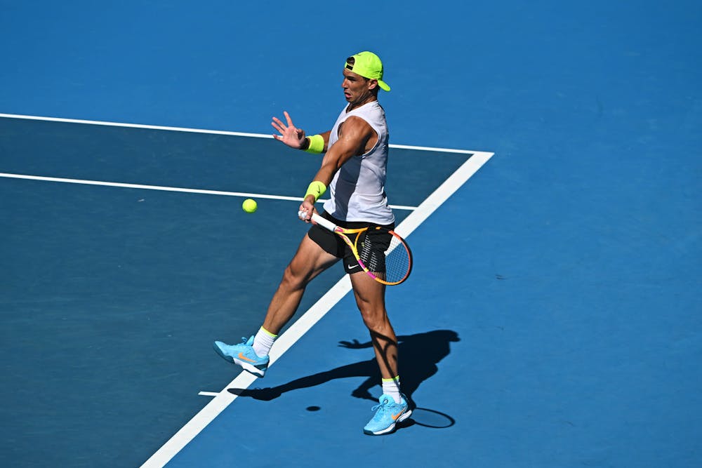 Rafael Nadal / Entraînement Open d'Australie 2023