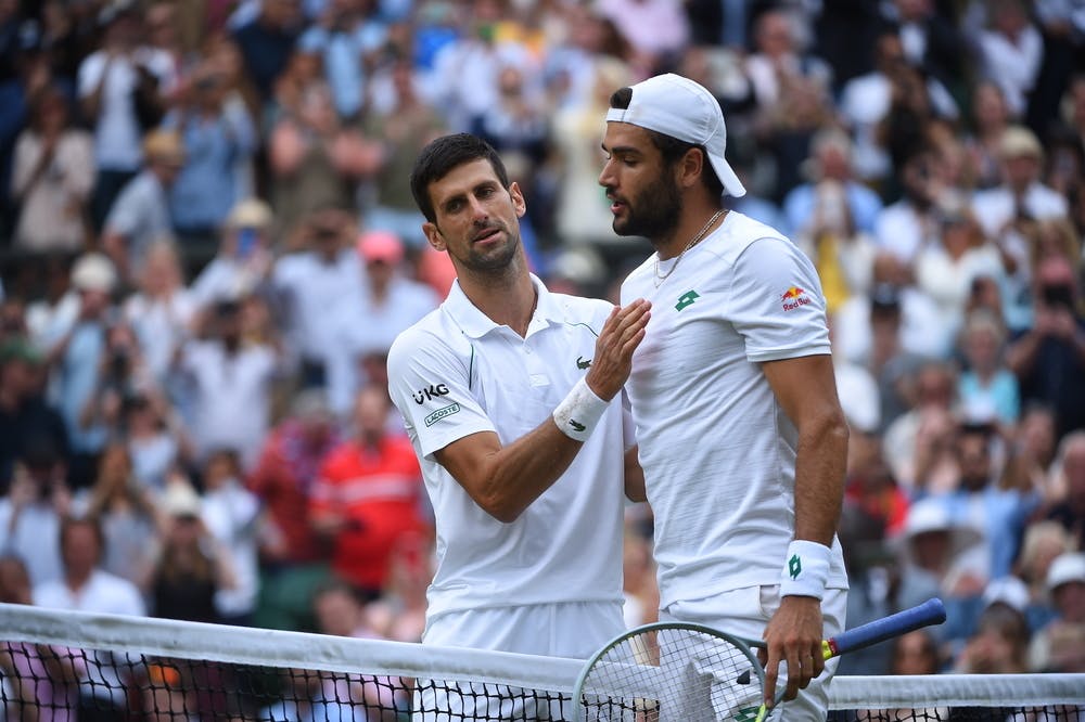 Novak Djokovic & Matteo Berrettini / Wimbledon 2021