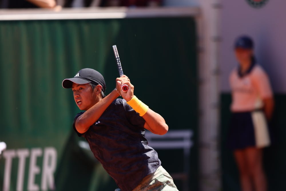 Learner Tien, second round, boys's singles, Roland-Garros 2023