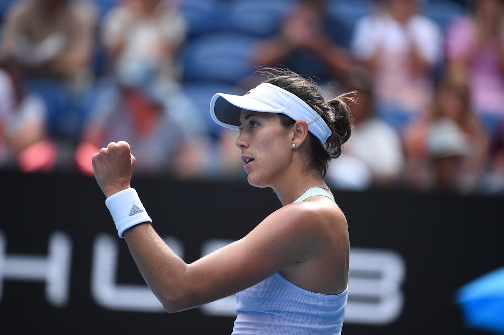 Garbine Muguruza during Australian Open 2020