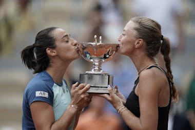 Caroline Garcia et Kristina Mladenovic / Finale double dames Roland-Garros 2022