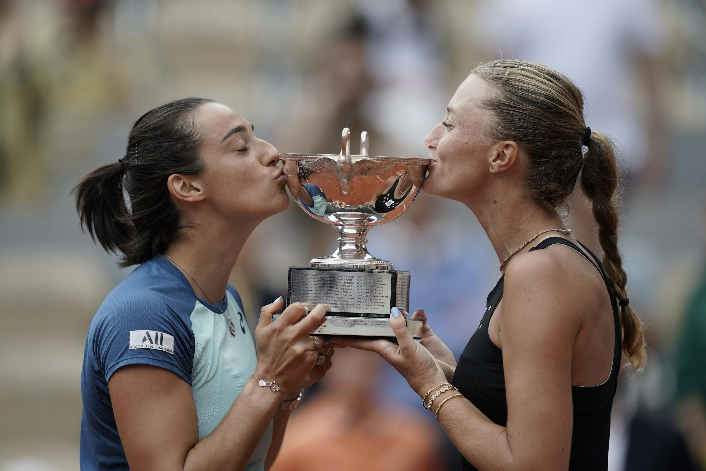 Caroline Garcia et Kristina Mladenovic / Finale double dames Roland-Garros 2022