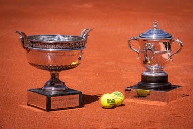 Trophées / trophies Roland-Garros coupe Mousquetaires et Suzanne-Lenglen.