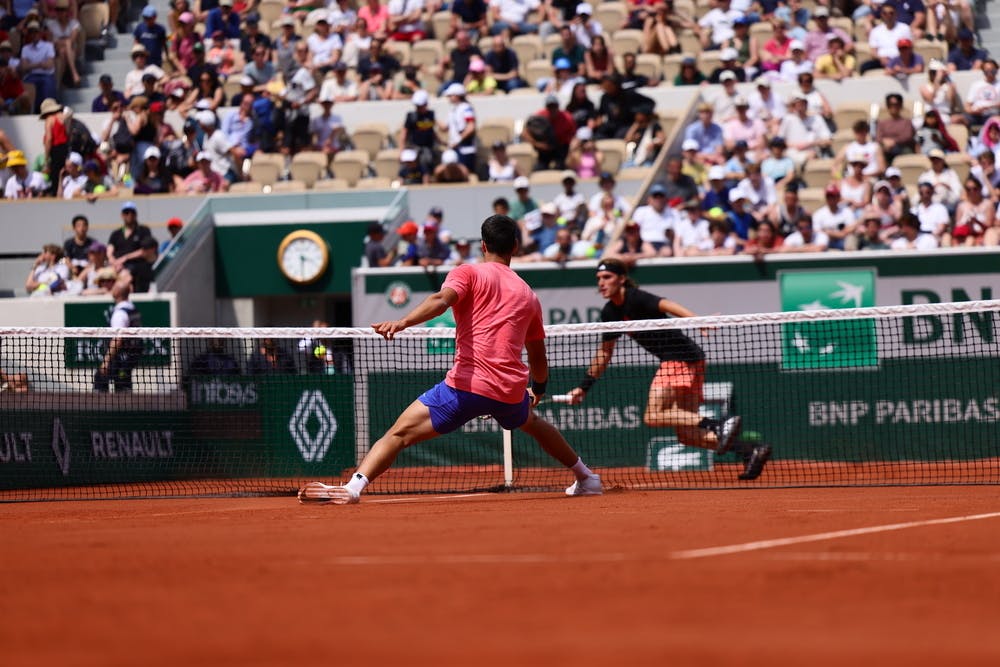 Carlos Alcaraz, Stefanos Tsitsipas, Yannick Noah Day