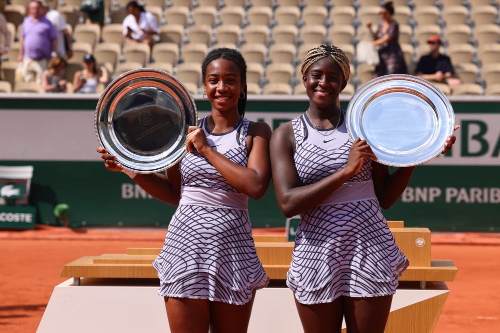 Tyra Caterina Grant, Clervie Ngounoue, final, girls' doubles, Roland-Garros 2023