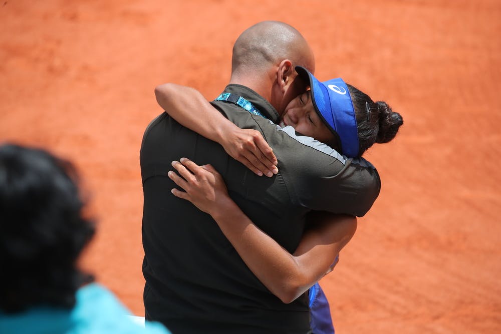 Leylah Annie Fernandez et son père Jorge Roland-Garros 2019