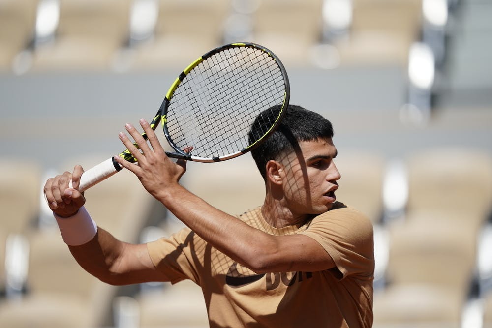 Carlos Alcaraz, Roland-Garros 2023, practice