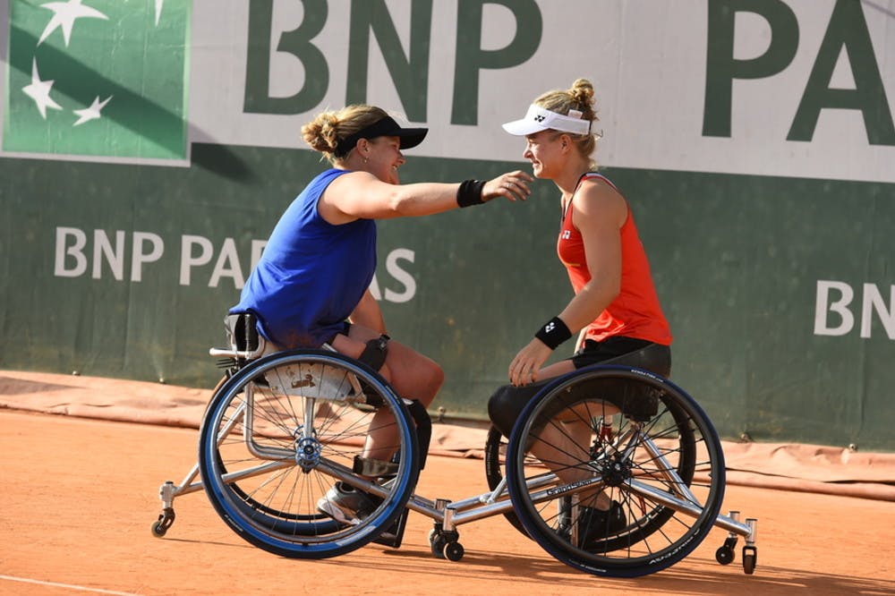 Aniek Van Koot et Diede de Groot double dames tennis fauteuil Roland-Garros 2019