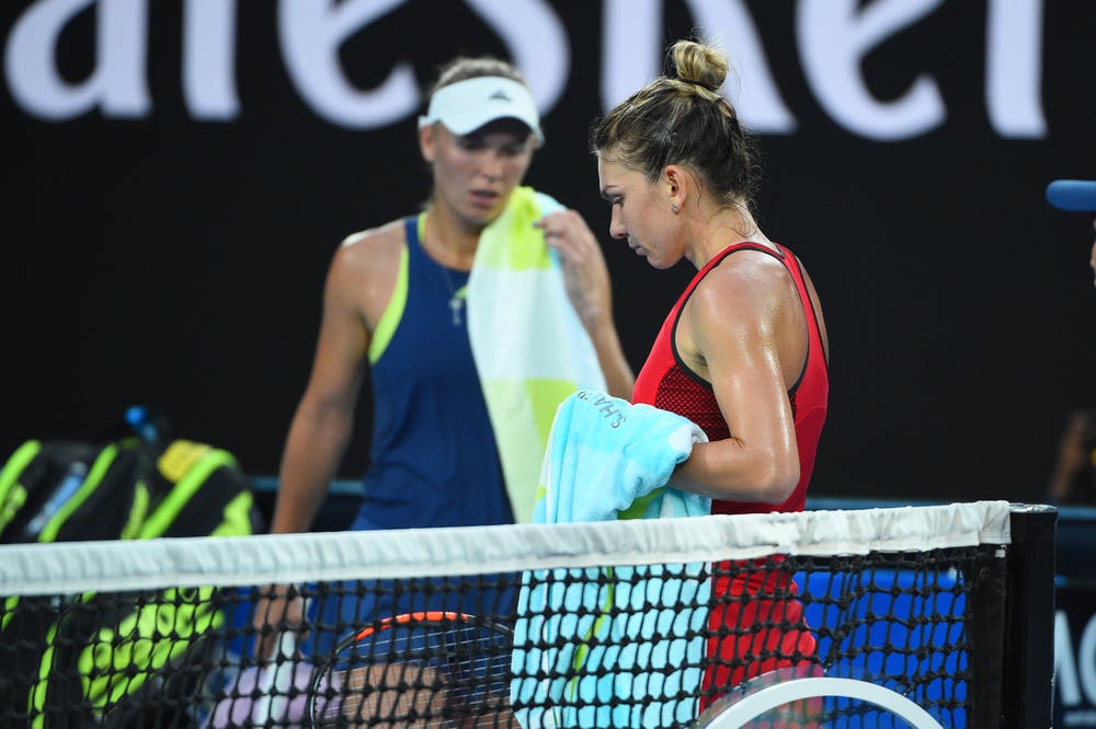 Caroline Wozniacki et Simona Halep Open d'Australie 2018