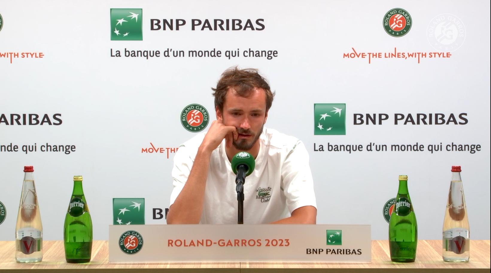 Daniil Medvedev, press, Roland-Garros 2023