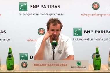 Daniil Medvedev, press, Roland-Garros 2023