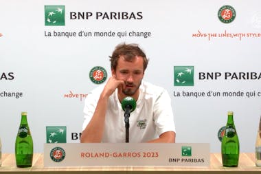 Daniil Medvedev, press, Roland-Garros 2023
