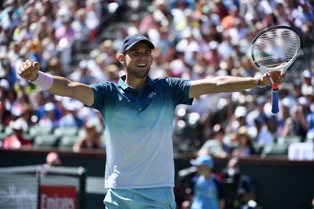 Dominic Thiem beating Milos Raonic for the first time