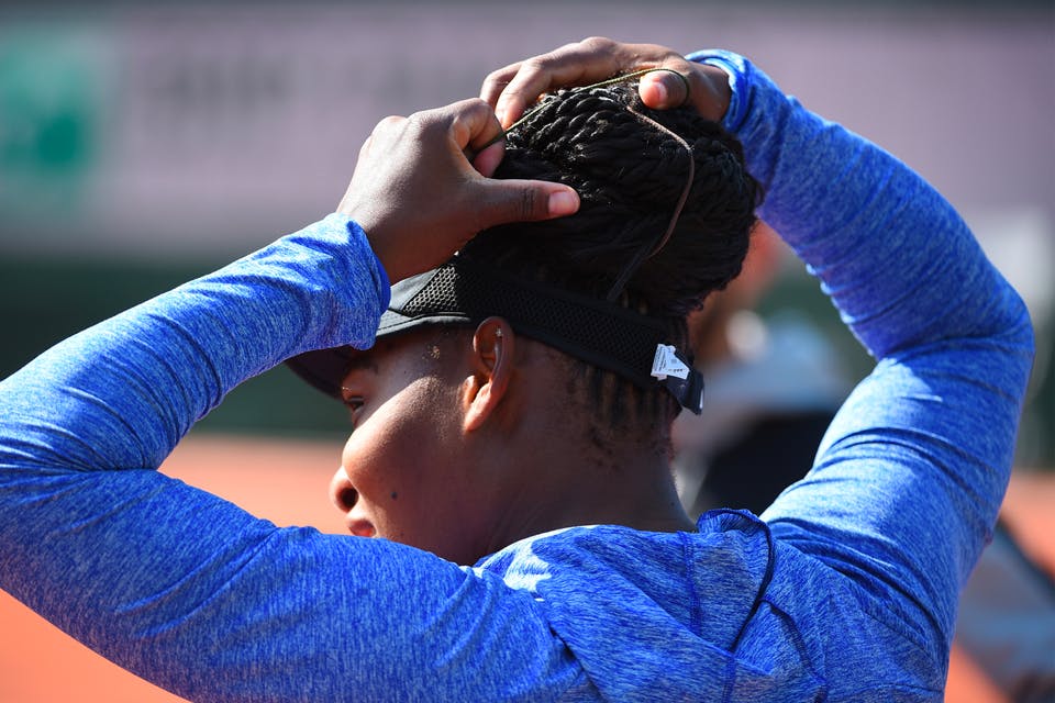 Serena Williams entraînement / practice Roland-Garros 2018