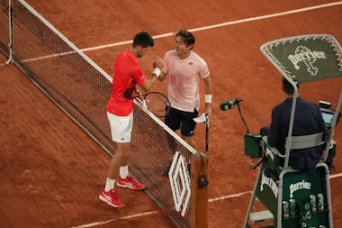 Novak Djokovic et Yoshihito Nishioka / Premier tour Roland-Garros 2022