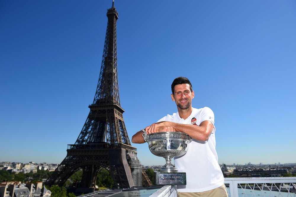 Novak Djokovic, Roland Garros 2021 trophy shoot