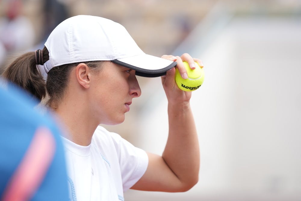 Iga Swiatek, Roland-Garros 2022, entraînement