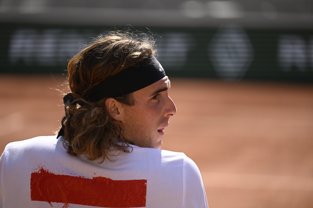 Stefanos Tsitsipas, Roland-Garros 2023, practice