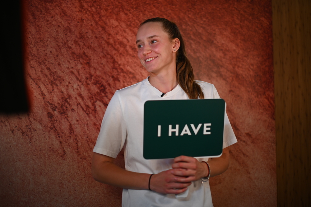 Elena Rybakina, media day, Roland-Garros 2023
