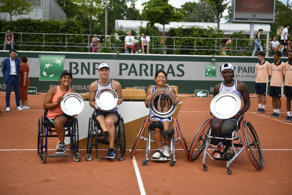 Maria Florencia Moreno, Diede de Groot, Yui Kamiji, Kgothatso Montjane, tennis-fauteuil, double dames 