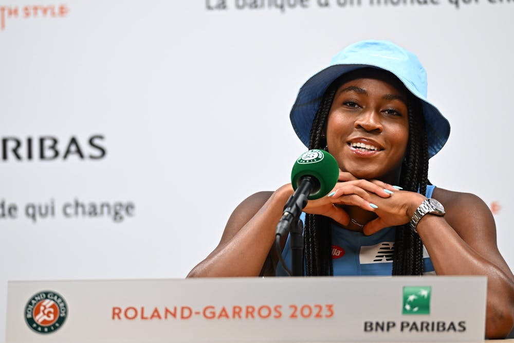 Cori Gauff, media day, Roland-Garros 2023