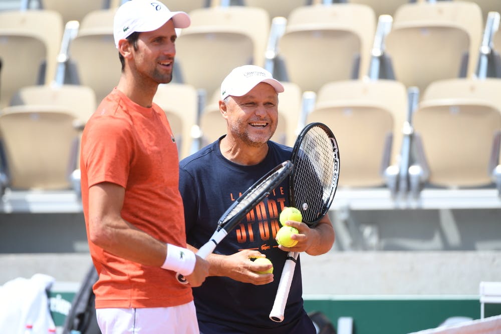 Novak Djokovic coach Marian Vajda Roland Garros