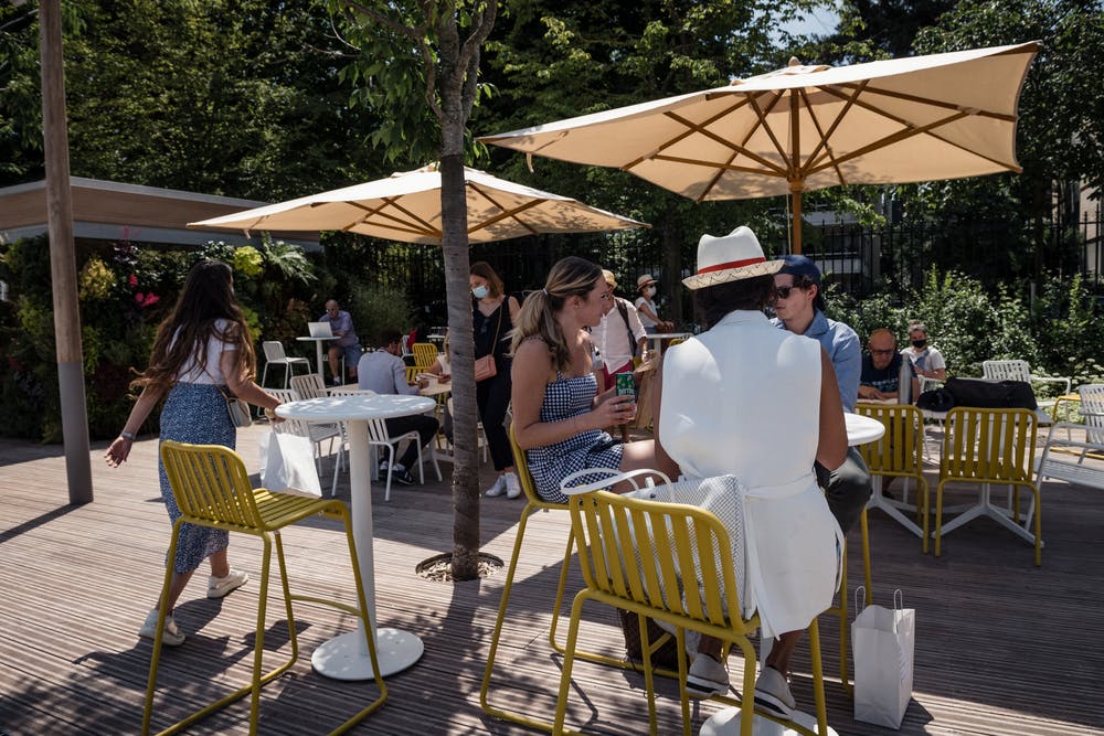 Terrasse Roland-Garros Spectateurs 