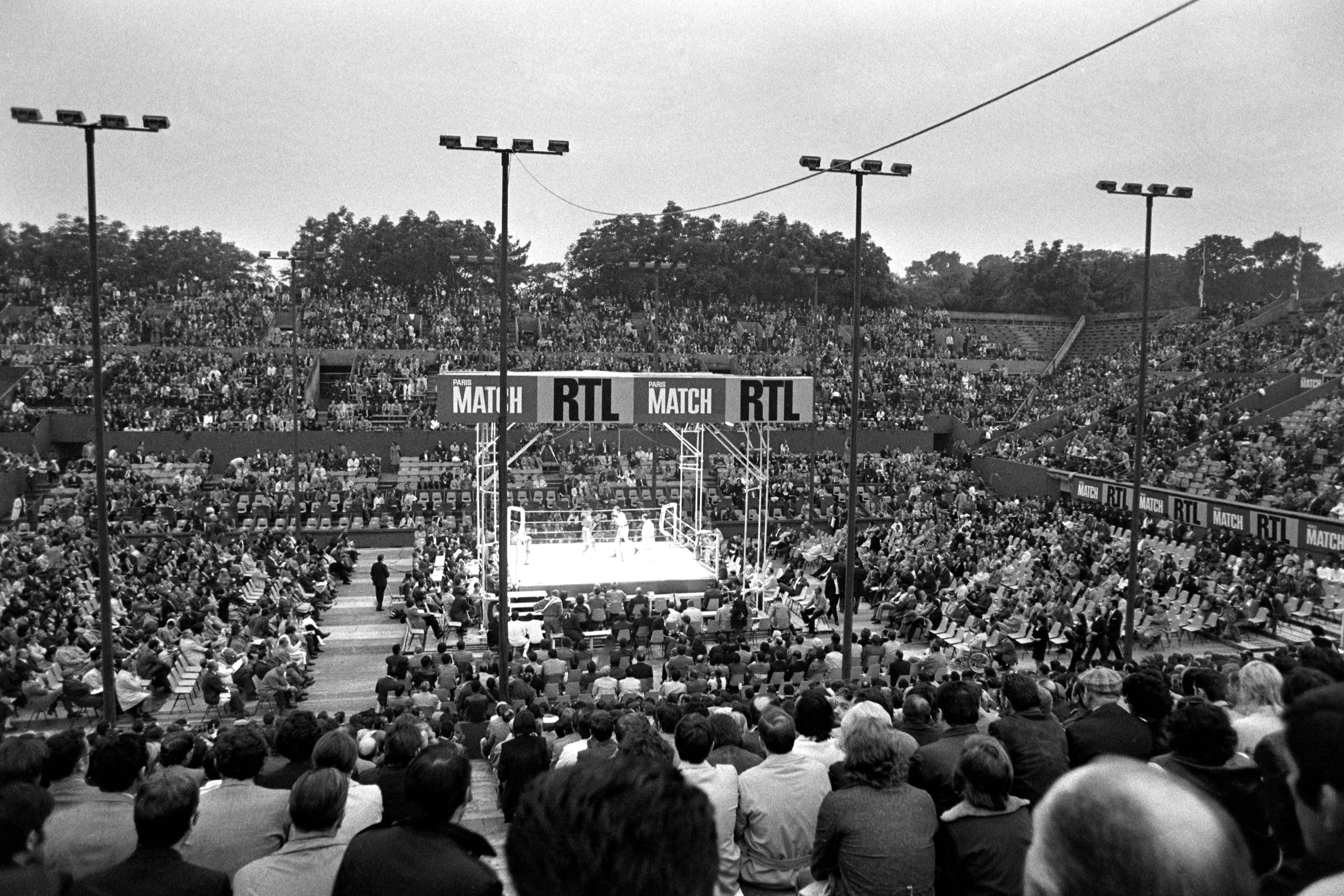 10 juin 1971 - Bouttier vs Duran boxe à Roland-Garros