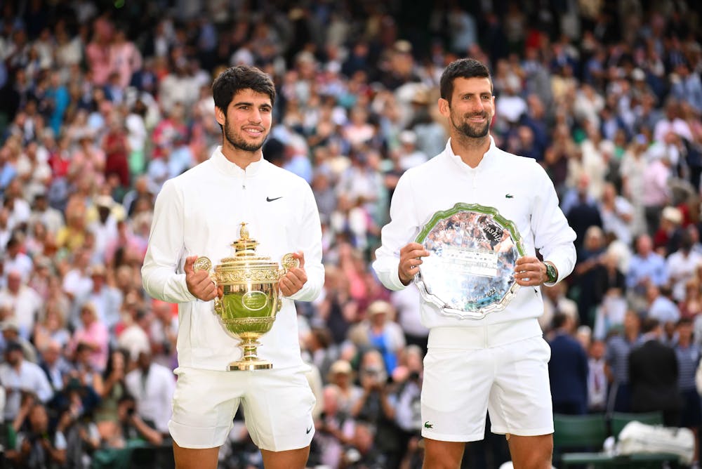 Carlos Alcaraz & Novak Djokovic / Wimbledon 2023