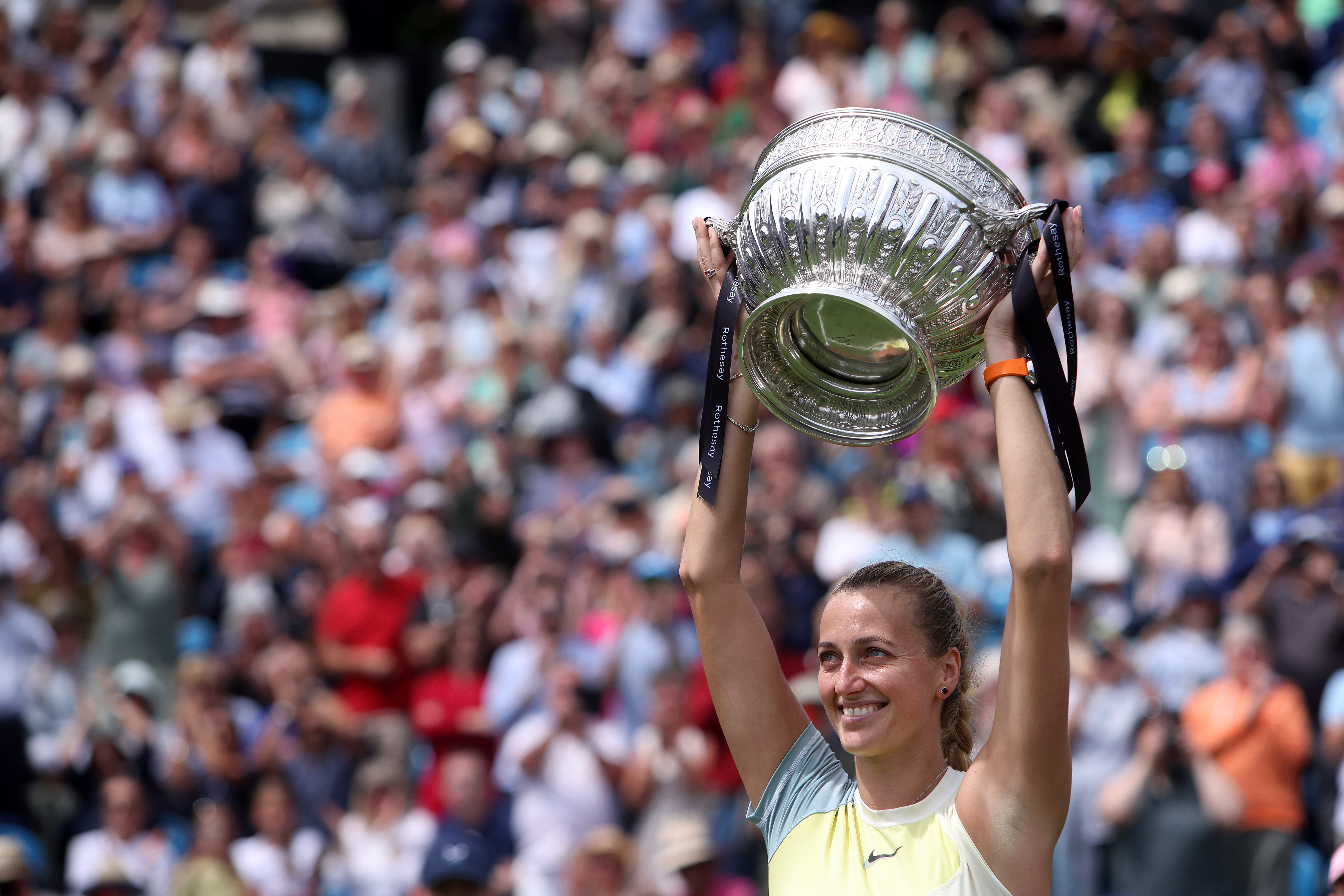Petra Kvitova, Eastbourne 2022, final, trophy