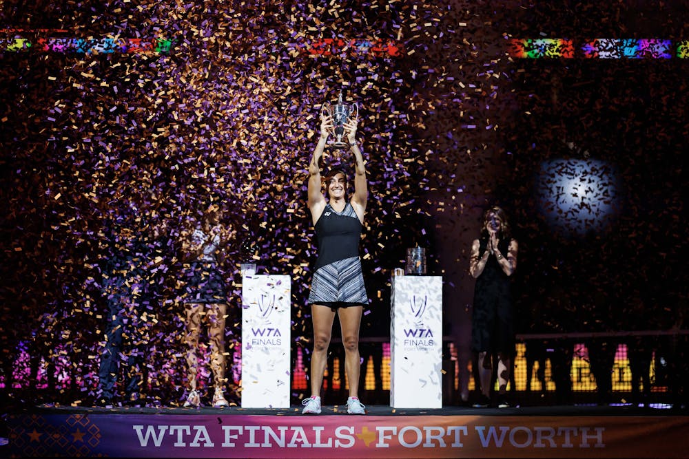 Caroline Garcia trophée WA Finals 2022