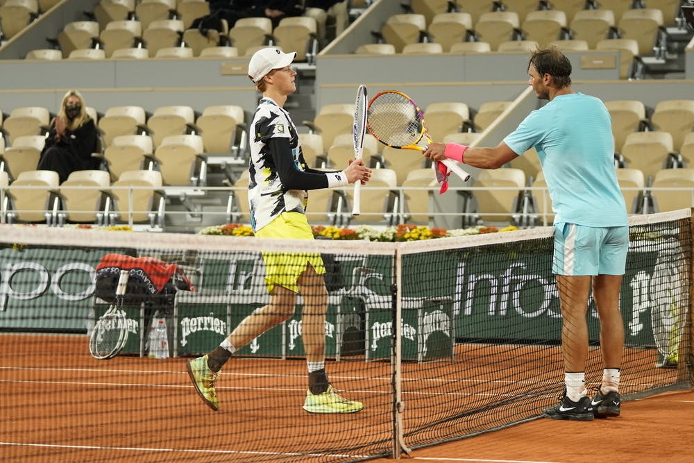Rafael Nadal, Jannik Sinner, Roland Garros 2020, quarter-finals