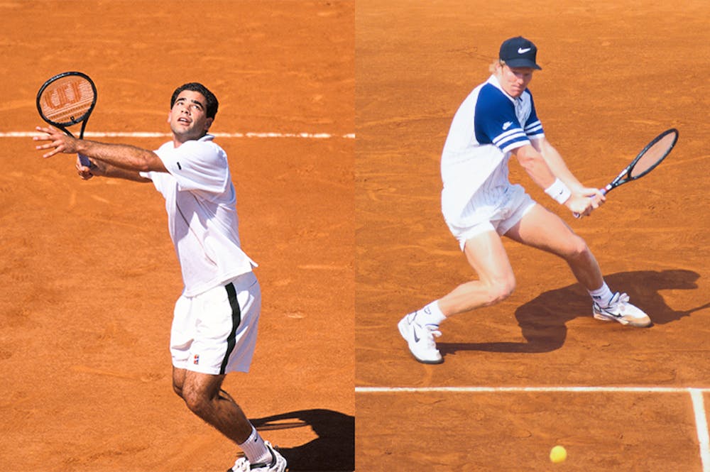 Sampras against Courier at Roland-Garros 1996