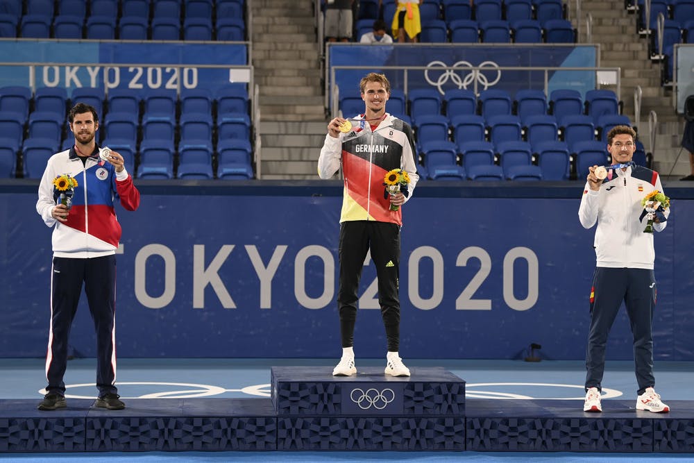Alexander Zverev & Karen Khachanov & Pablo Carreno Busta / Jeux Olympiques Tokyo