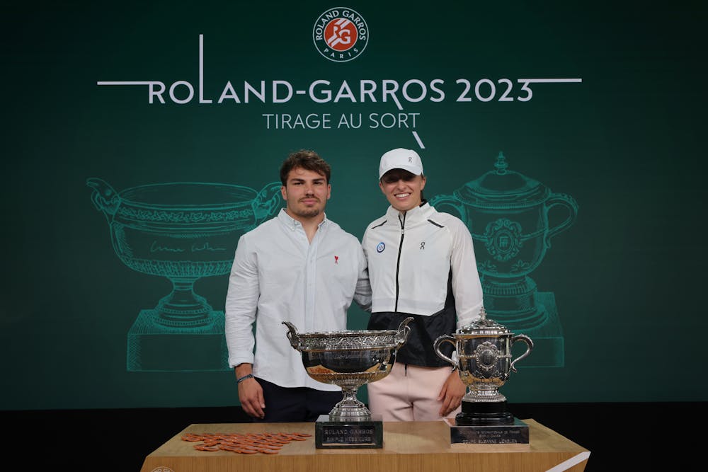 Antoine Dupont & Iga Swiatek / Tirage au sort Roland-Garros 2023