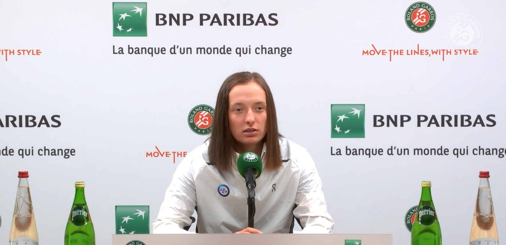 Iga Swiatek, press, fourth round, Roland-Garros 2023