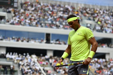 Rafael Nadal during his final against Dominic Thiem (Roland-Garros 2019)