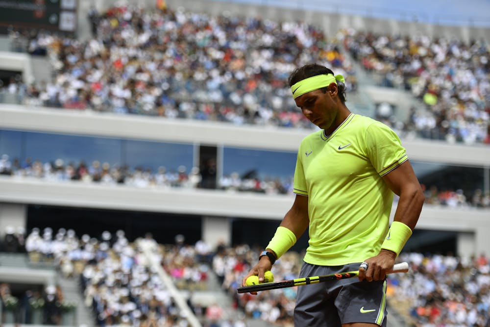 Rafael Nadal during his final against Dominic Thiem (Roland-Garros 2019)