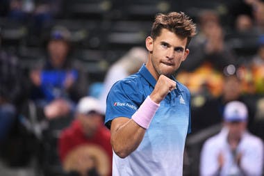 Dominic Thiem fist pumping in Indian Wells 2019