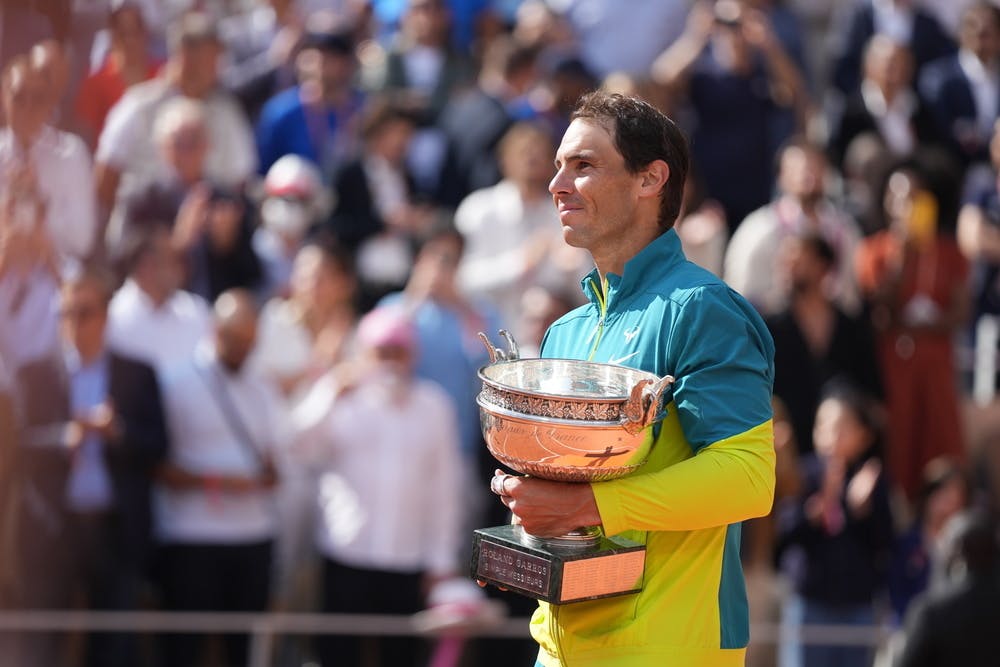 Rafael Nadal, Roland Garros 2022, final, trofeo