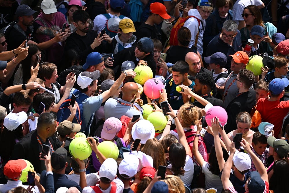 Carlos Alcaraz, Roland Garros 2022, fans