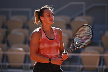 Aryna Sabalenka, practice, Roland-Garros 2022
