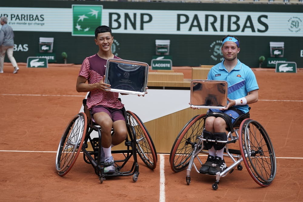 Tokito Oda, Alfie Hewett, final, men's wheelchair singles, Roland-Garros