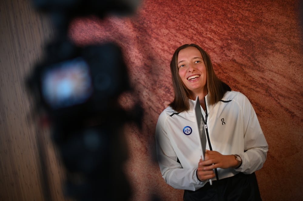 Iga Swiatek, media day, Roland-Garros 2023
