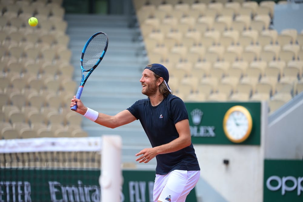 Lucas Pouille, Roland Garros 2021, practice
