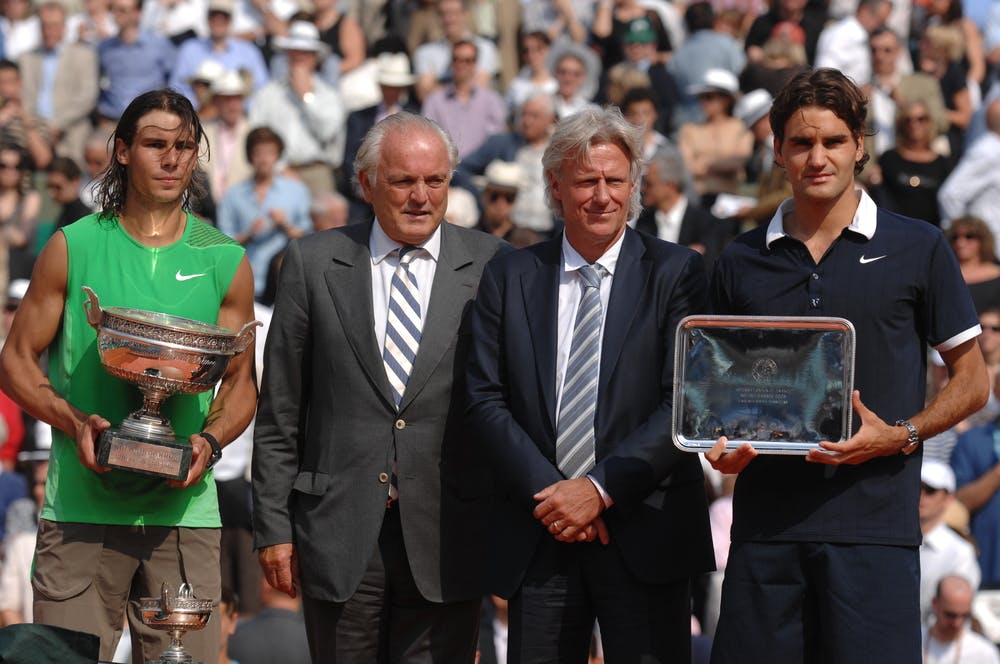 2008 roland garros final trophy nadal federer borg