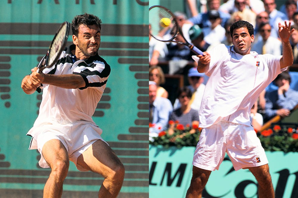 Sampras against Bruguera at Roland-Garros 1996