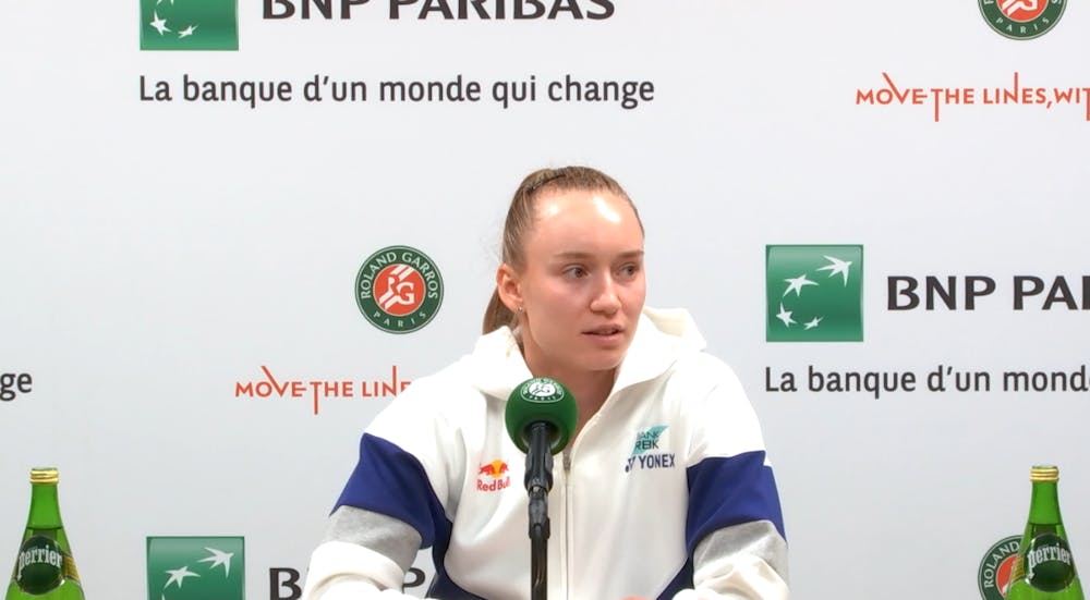 Elena Rybakina, press, second round, Roland-Garros 2023
