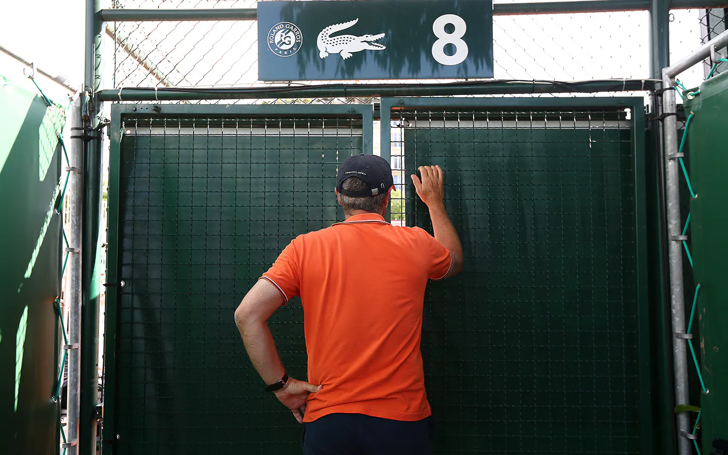 Entretien des courts, Roland-Garros 2018
