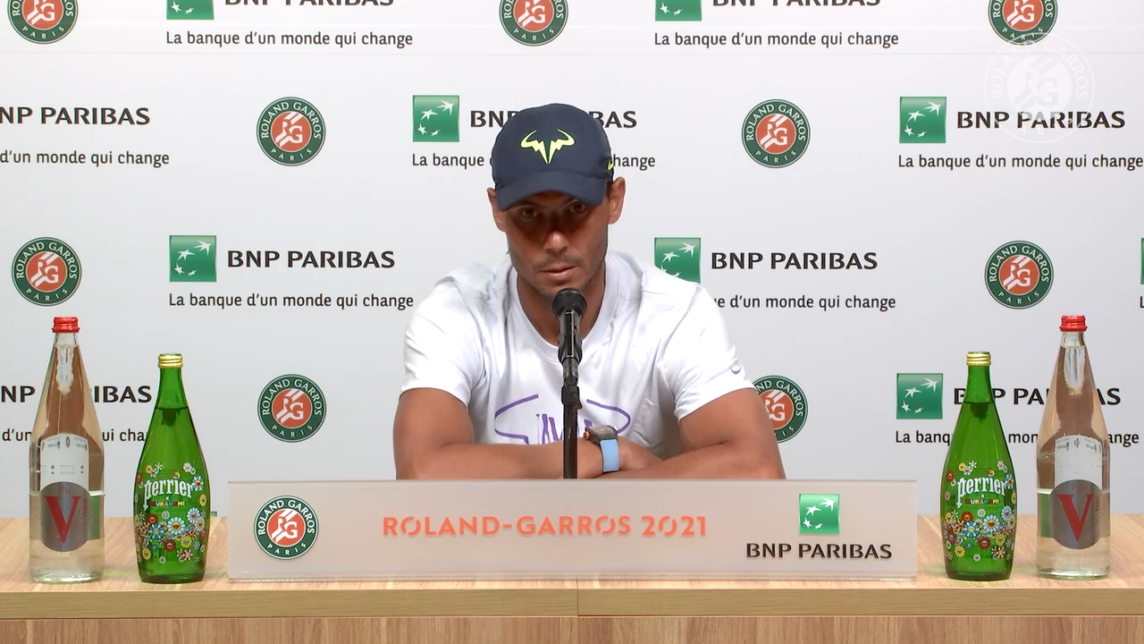 Conférence de presse Rafael Nadal - Premier tour Roland-Garros 2021